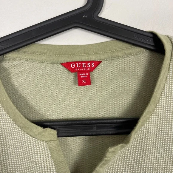 Men's Guess Jeans Green‎ Short Sleeve T-Shirt Size XL - Picture 3 of 4